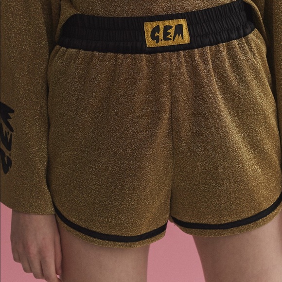 LAZY OAF NWT G.E.M. GOLD MEMBER SHORTS L - Picture 3 of 9